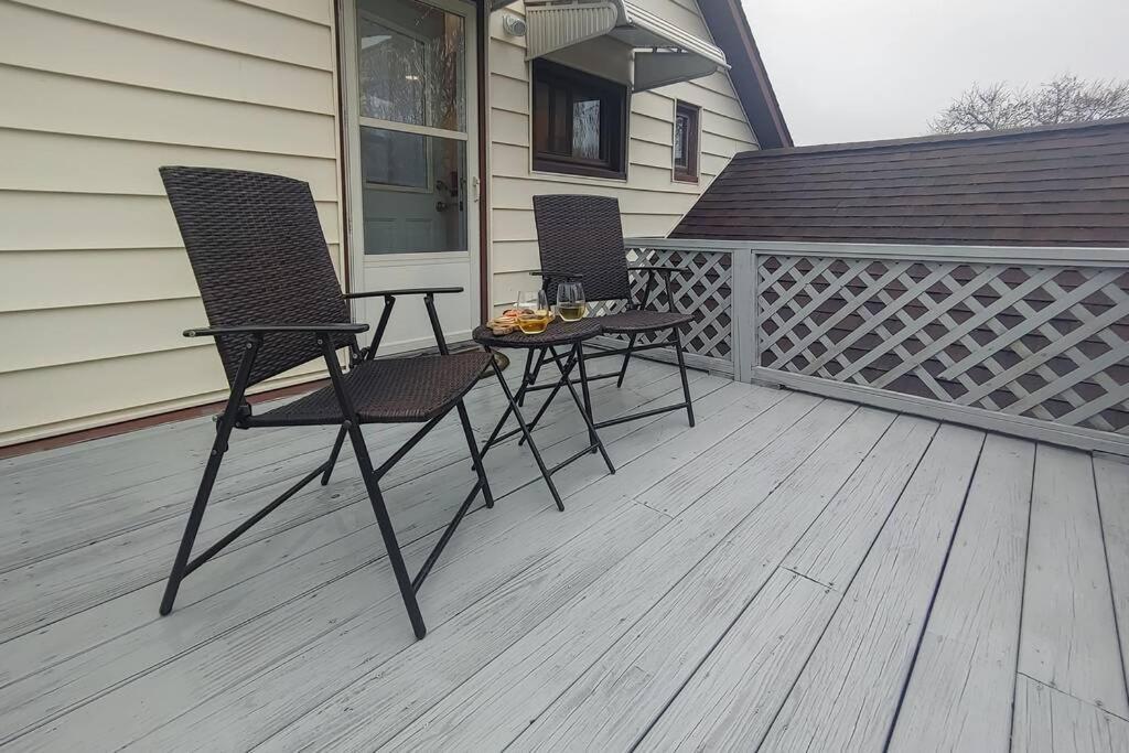 Historic W/Deck, King Bed & Air By Lake Michigan Manistee Esterno foto